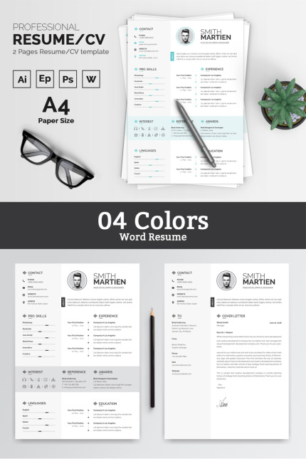 Kit Graphique #84087 Resume Cv Divers Modles Web - Logo template Preview