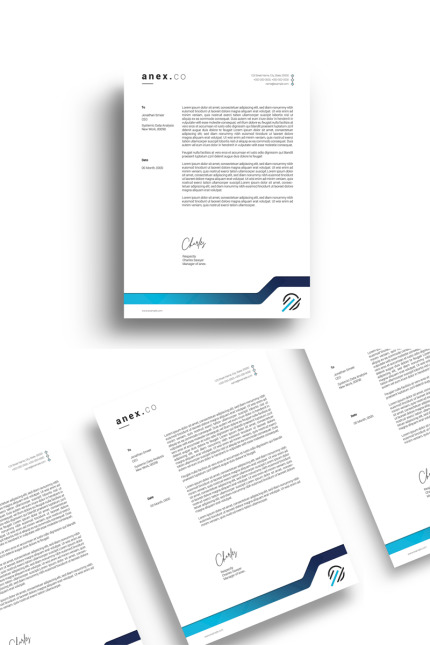 Kit Graphique #84180 Letterhead Design Divers Modles Web - Logo template Preview