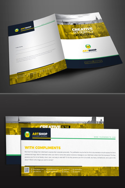 Kit Graphique #84201 A4 Branding Divers Modles Web - Logo template Preview