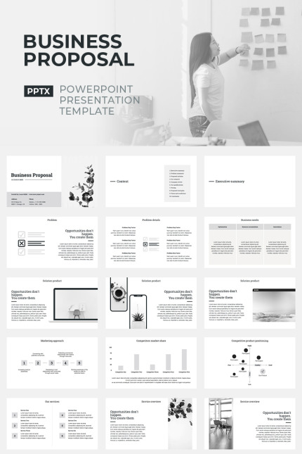 Kit Graphique #84312 Business Proposal Divers Modles Web - Logo template Preview