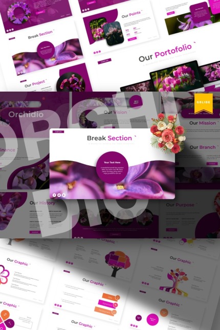 Kit Graphique #84491 Pink Floral Divers Modles Web - Logo template Preview