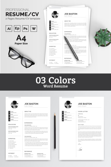 Kit Graphique #84556 Resume Cv Divers Modles Web - Logo template Preview