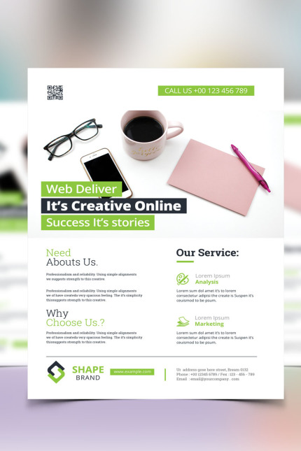 Kit Graphique #85103 Flyer Corporate Divers Modles Web - Logo template Preview