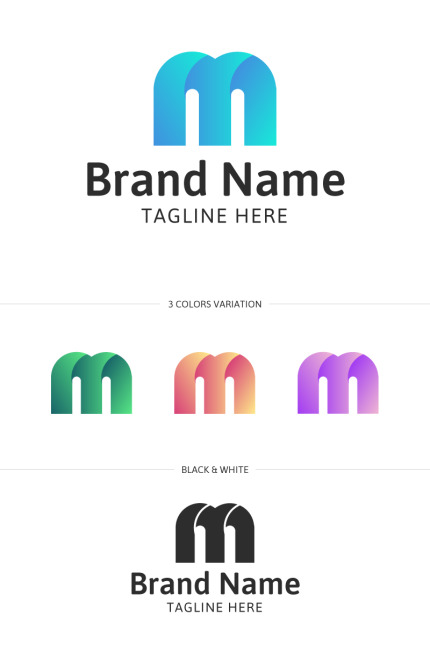 Kit Graphique #85333 M Letter Divers Modles Web - Logo template Preview