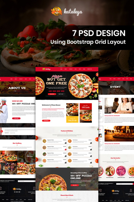 Kit Graphique #85401 Pizza Food Divers Modles Web - Logo template Preview