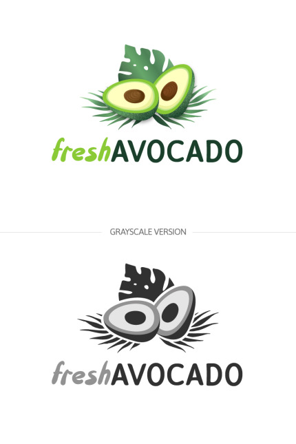 Kit Graphique #85411 Avocado Juice Divers Modles Web - Logo template Preview