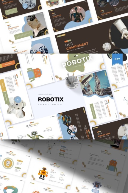 Kit Graphique #85476 Robot Futuriste Divers Modles Web - Logo template Preview