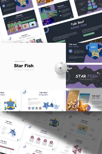 Kit Graphique #85480 Starfish Fish Divers Modles Web - Logo template Preview