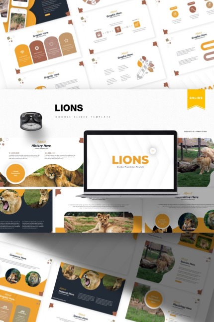 Kit Graphique #85488 Lion Nature Divers Modles Web - Logo template Preview