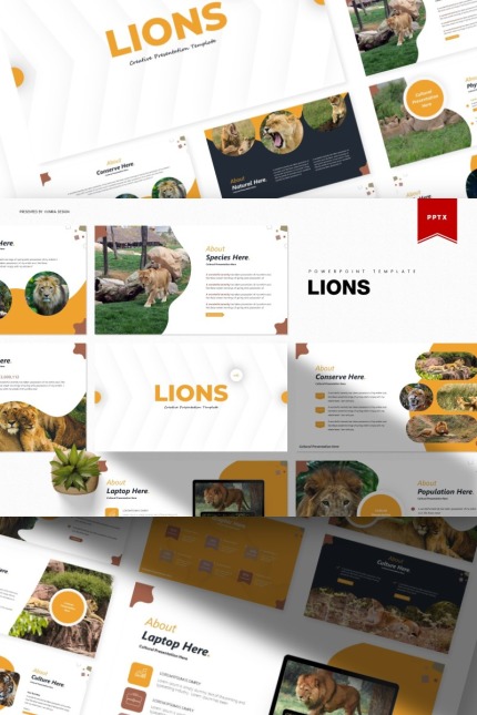 Kit Graphique #85516 Lion Nature Divers Modles Web - Logo template Preview