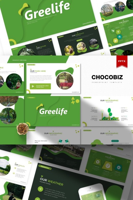 Kit Graphique #85685 Green Environment Divers Modles Web - Logo template Preview