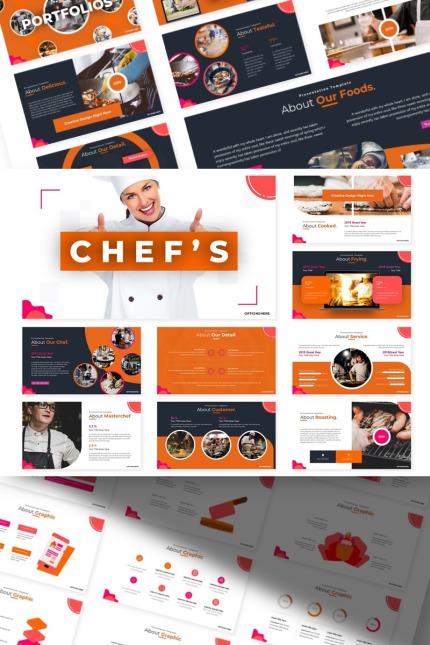 Kit Graphique #85702 Chef Restaurant Divers Modles Web - Logo template Preview