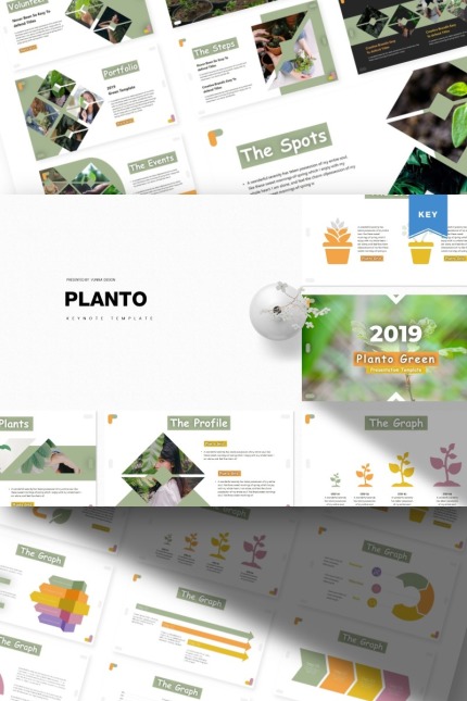 Kit Graphique #85706 Plant Vert Divers Modles Web - Logo template Preview