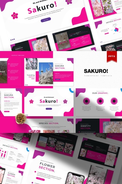 Kit Graphique #85718 Sakura Flower Divers Modles Web - Logo template Preview