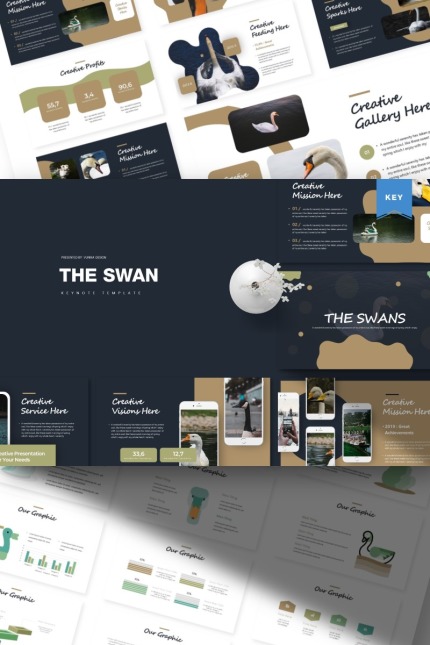 Kit Graphique #85790 Bird Swan Divers Modles Web - Logo template Preview