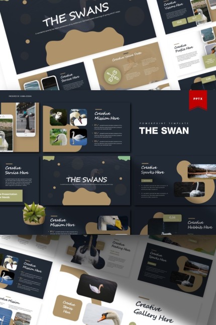 Kit Graphique #85809 Bird Swan Divers Modles Web - Logo template Preview