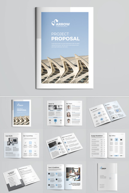 Kit Graphique #85826 Clean Proposal Divers Modles Web - Logo template Preview