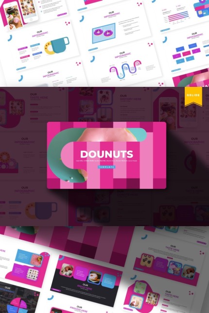 Kit Graphique #85864 Sweet Donut Divers Modles Web - Logo template Preview