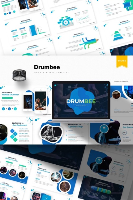 Kit Graphique #85926 Music Drummer Divers Modles Web - Logo template Preview