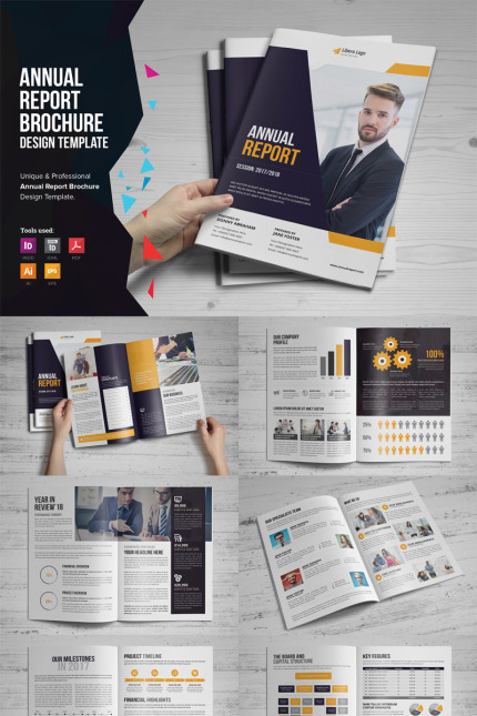 Kit Graphique #86316 Annual Rapport Divers Modles Web - Logo template Preview