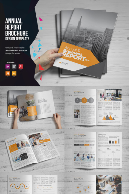 Kit Graphique #86317 Annual Report Divers Modles Web - Logo template Preview