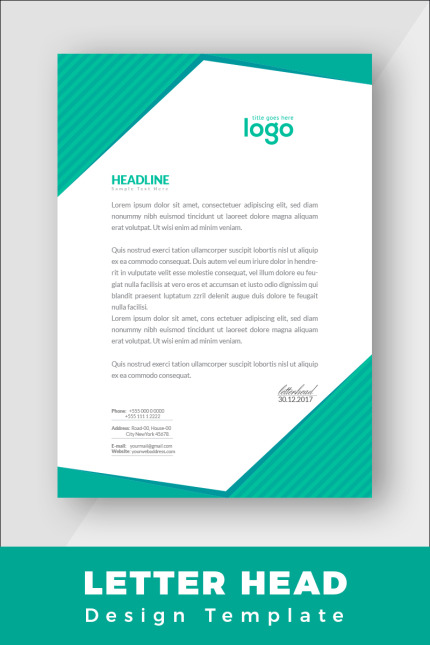 Kit Graphique #86425 Letter Corporate Divers Modles Web - Logo template Preview