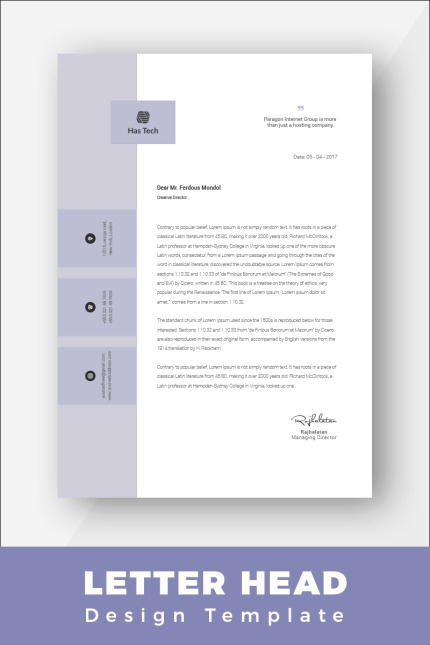 Kit Graphique #86449 Letter Corporate Divers Modles Web - Logo template Preview