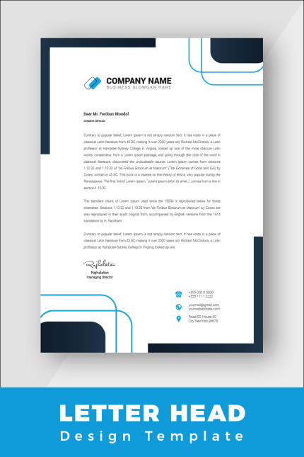 Kit Graphique #86458 Letter Corporate Divers Modles Web - Logo template Preview