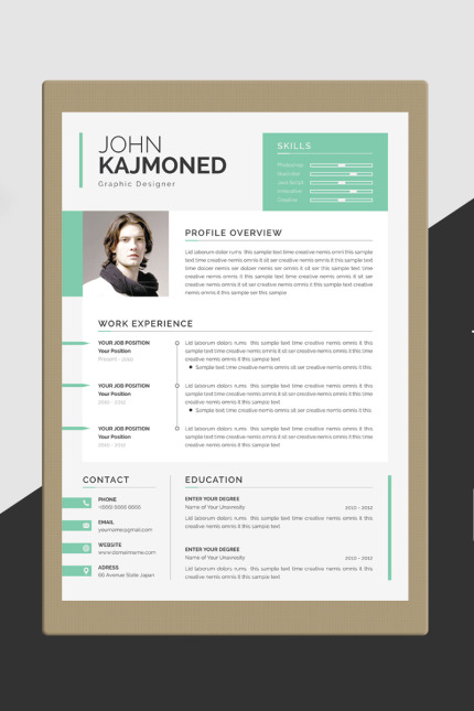 Kit Graphique #86614 Resume Cv Divers Modles Web - Logo template Preview