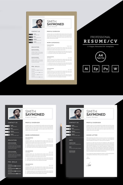 Kit Graphique #86616 Resume Cv Divers Modles Web - Logo template Preview