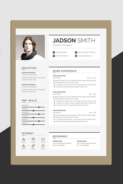 Kit Graphique #86790 Resume Cv Divers Modles Web - Logo template Preview