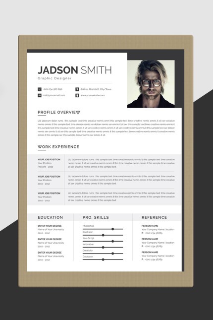 Kit Graphique #86793 Resume Cv Divers Modles Web - Logo template Preview