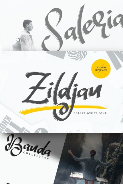 Kit Graphique #87213 Script Font Divers Modles Web - Logo template Preview