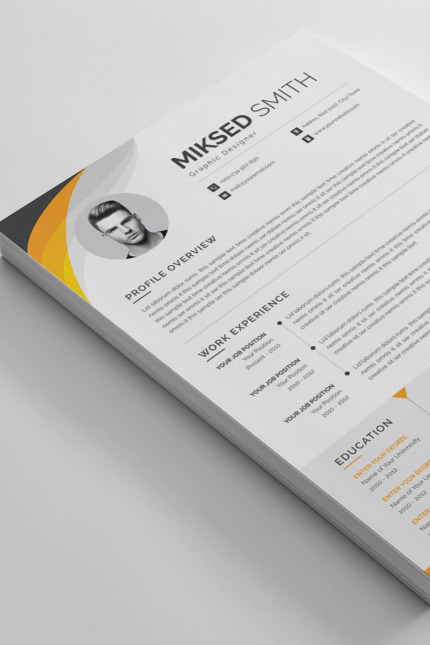 Kit Graphique #87415 Resume Cv Divers Modles Web - Logo template Preview