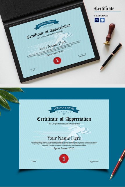 Kit Graphique #87441 Certificate Appreciation Divers Modles Web - Logo template Preview