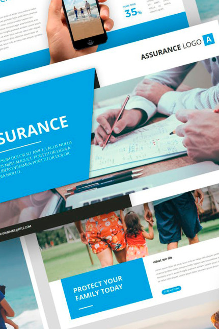 Kit Graphique #88023 Presentation Insurance Divers Modles Web - Logo template Preview