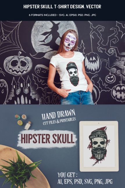 Kit Graphique #88312 Hipster Skull Divers Modles Web - Logo template Preview