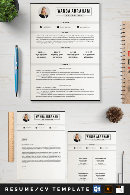 Kit Graphique #88992 Layout Resume Divers Modles Web - Logo template Preview