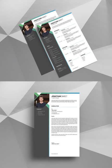 Kit Graphique #89680 Resume Cv Divers Modles Web - Logo template Preview