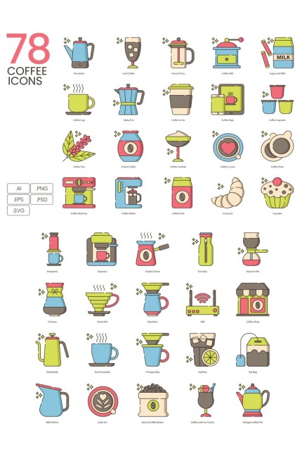 Kit Graphique #89858 Coffee Cafe Divers Modles Web - Logo template Preview