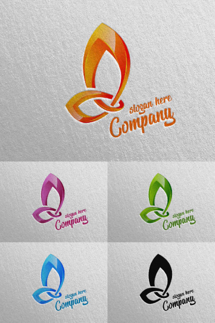 Kit Graphique #89952 Butterfly Logo Divers Modles Web - Logo template Preview