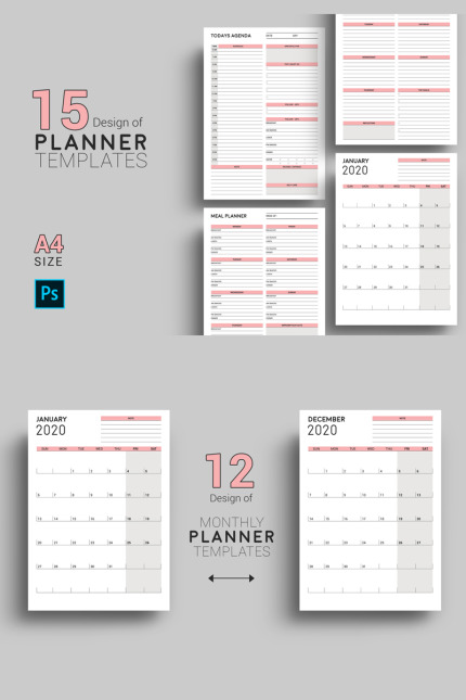 Kit Graphique #90918 Planner Calendar Divers Modles Web - Logo template Preview