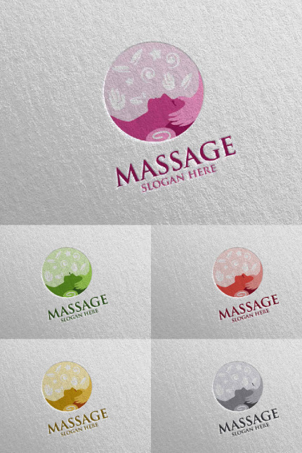 Kit Graphique #91049 Massage Logo Divers Modles Web - Logo template Preview