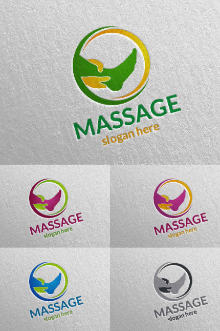 Kit Graphique #91056 Massage Logo Divers Modles Web - Logo template Preview