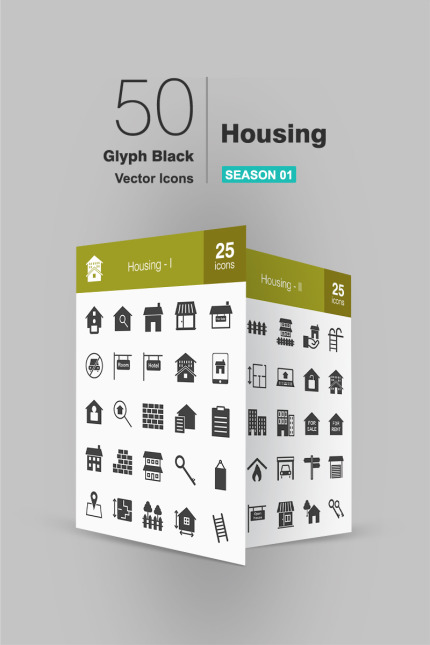 Kit Graphique #91062 Housing Icon Divers Modles Web - Logo template Preview