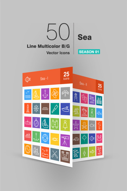 Kit Graphique #91206 Sea Icon Divers Modles Web - Logo template Preview