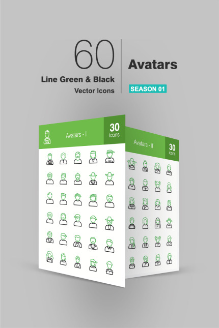 Kit Graphique #91514 Avatars Icon Divers Modles Web - Logo template Preview