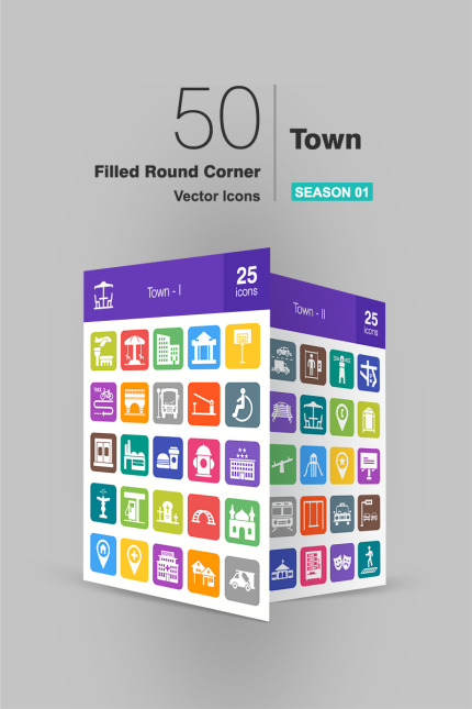 Kit Graphique #91888 Town Icon Divers Modles Web - Logo template Preview