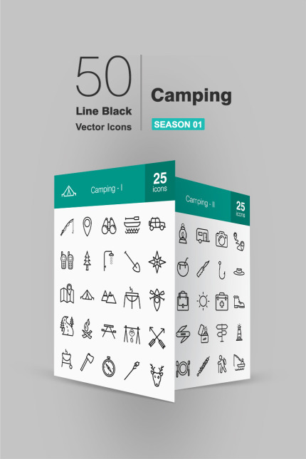 Kit Graphique #92344 Camp Icon Divers Modles Web - Logo template Preview