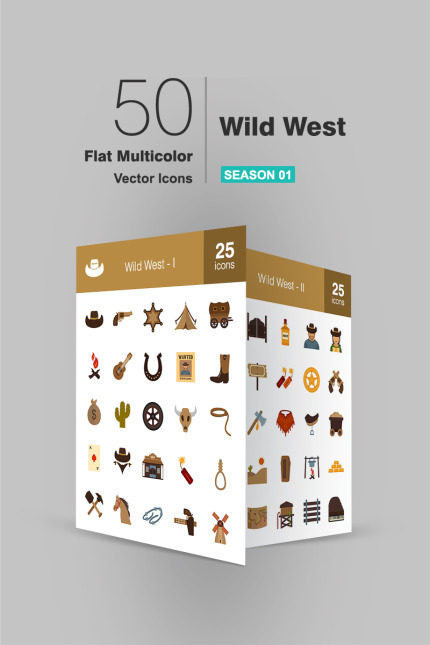 Kit Graphique #92417 Cowboy Icon Divers Modles Web - Logo template Preview